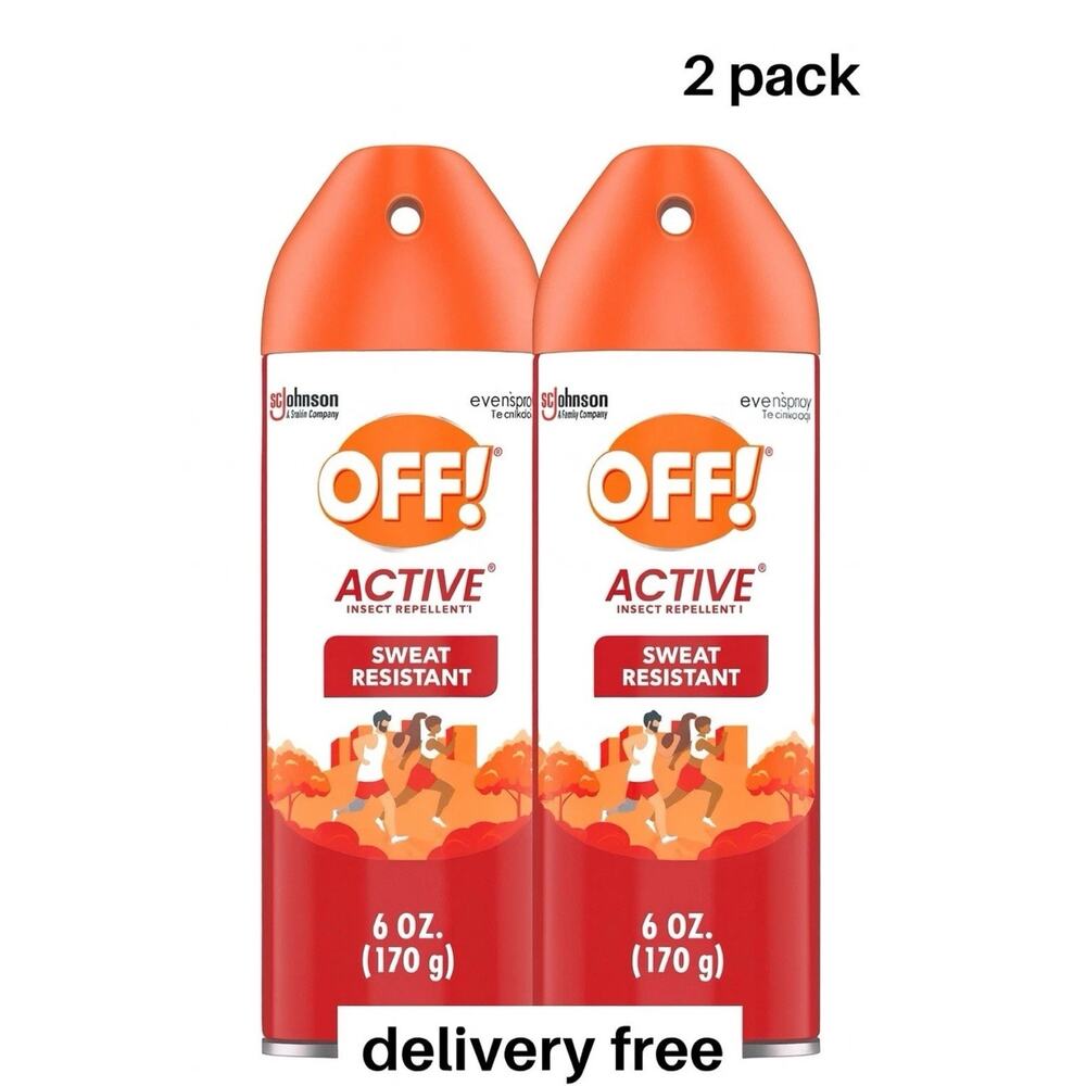 OFF! Active Sweat Resistant Insect Repellent, 2 Pack - 6 oz